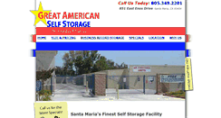 Desktop Screenshot of greatamericanselfstorage.com